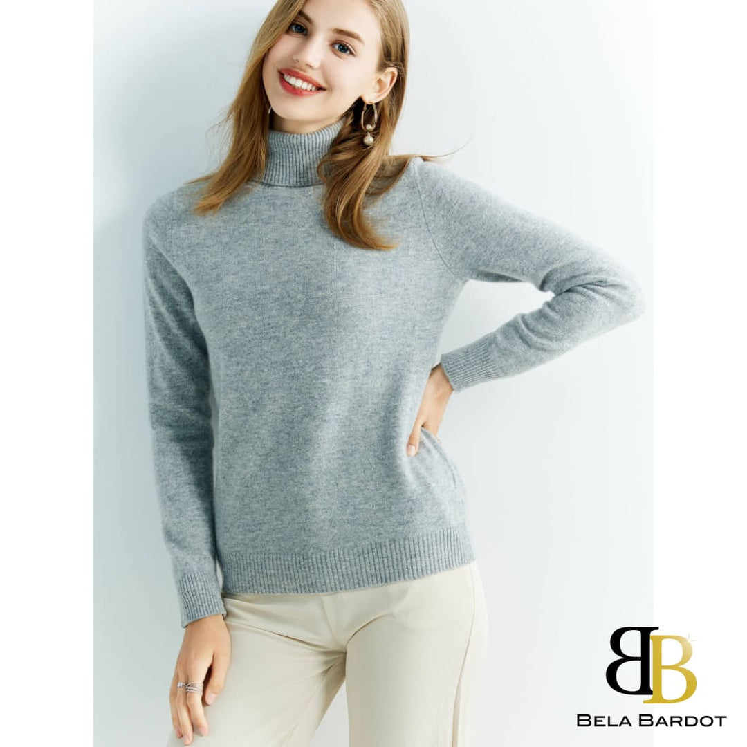 Blusa Lã Merino Turtleneck Emma Blusa De Frio