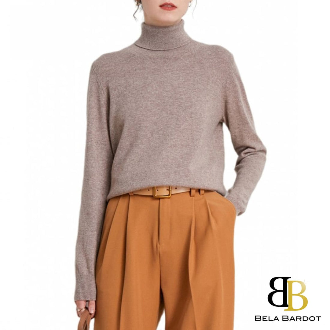 Blusa Lã Merino Turtleneck Emma Blusa De Frio