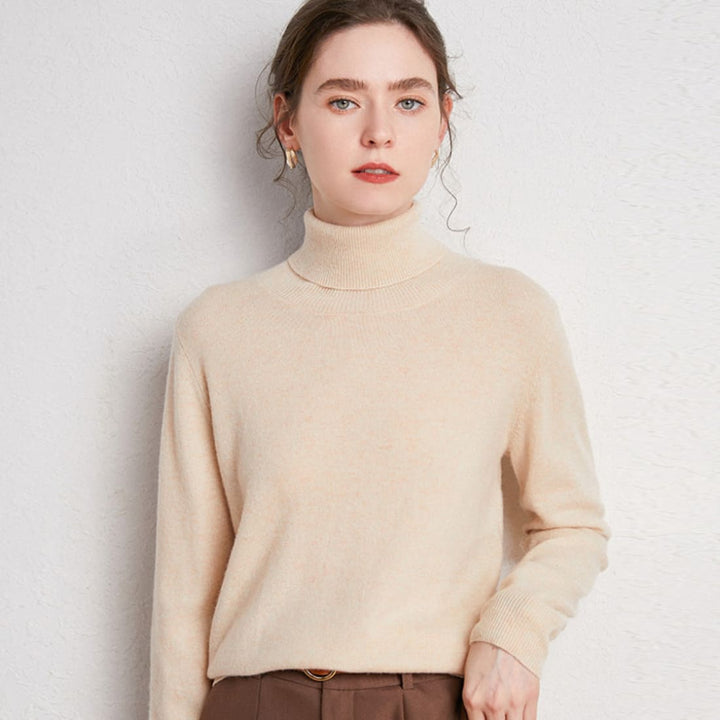 Blusa Lã Merino Turtleneck Emma Blusa De Frio