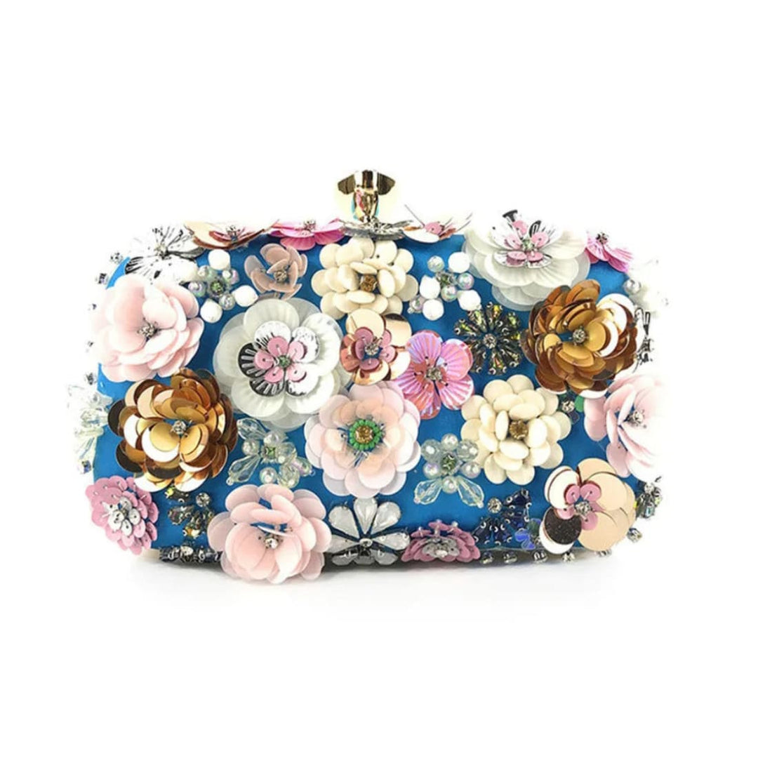 Eva Flowers Glamour Clutch Bag Acessórios