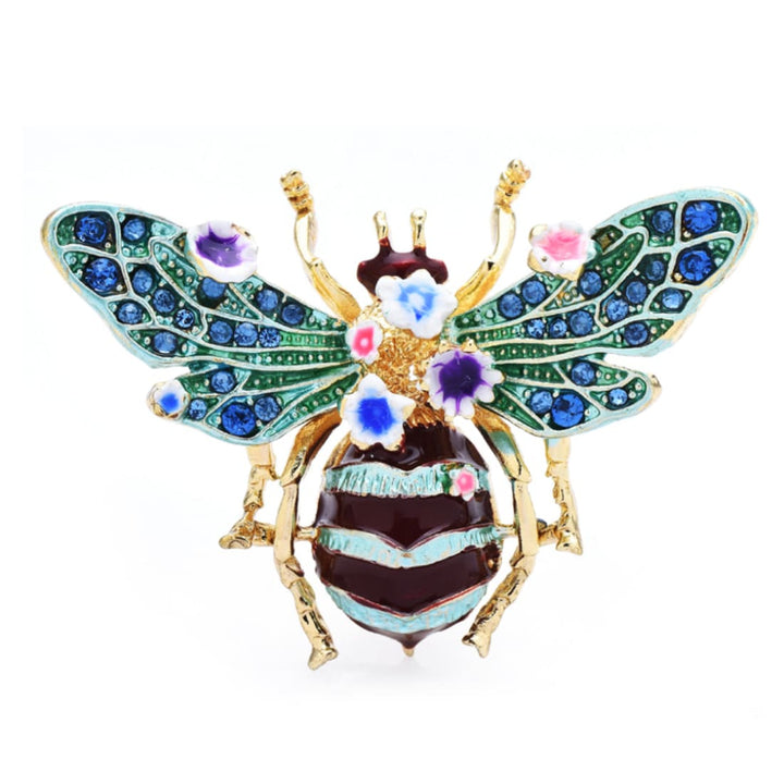 Broche Honey Bee Azul Acessórios