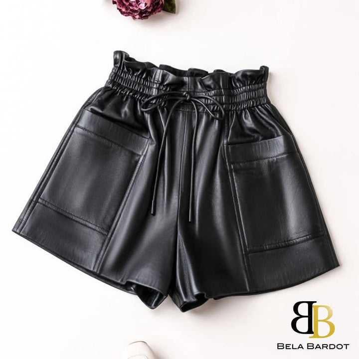 Short Couro Legítimo Megan Short