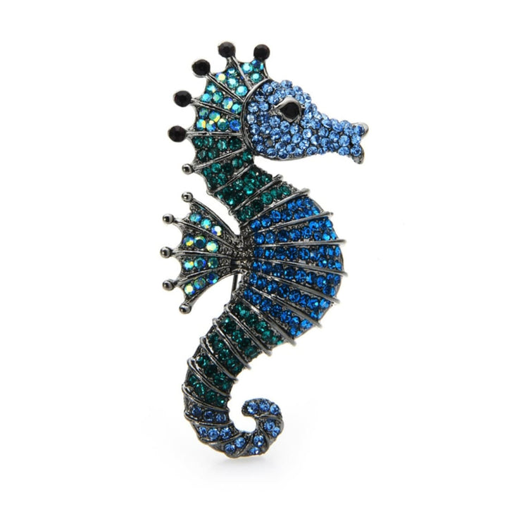 Broche Seahorse Azul Acessórios