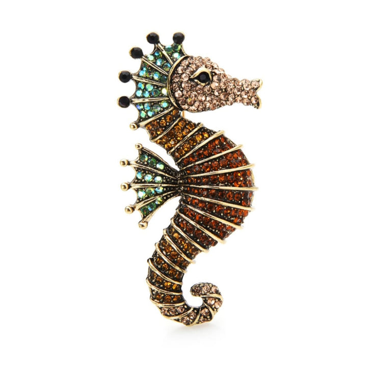 Broche Seahorse Amarelo Acessórios