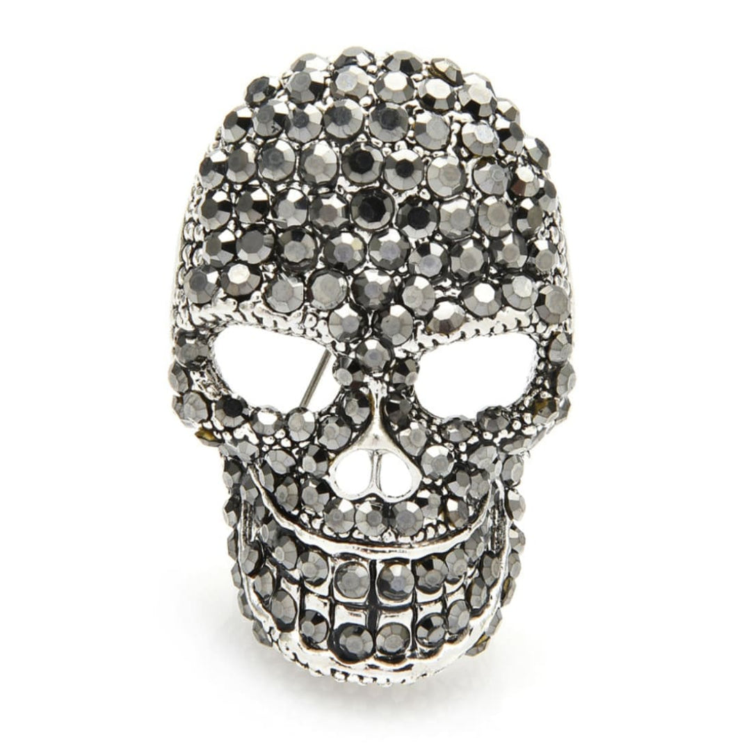 Broche Skull Preto Acessórios