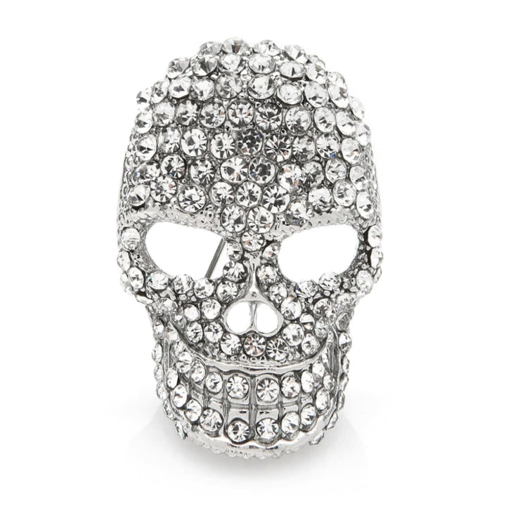 Broche Skull Prata Acessórios