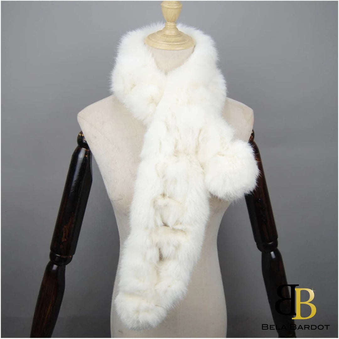 Zoe Luxury Rabbit Fur Scarf Scarf