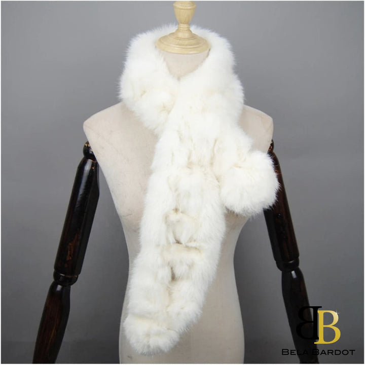 Zoe Luxury Rabbit Fur Scarf Scarf