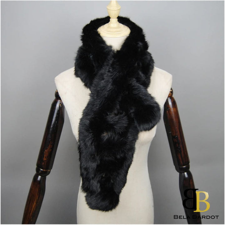 Zoe Luxury Rabbit Fur Scarf Scarf