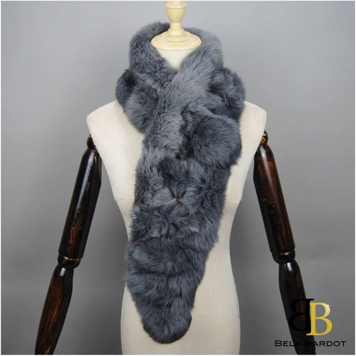 Zoe Luxury Rabbit Fur Scarf Scarf