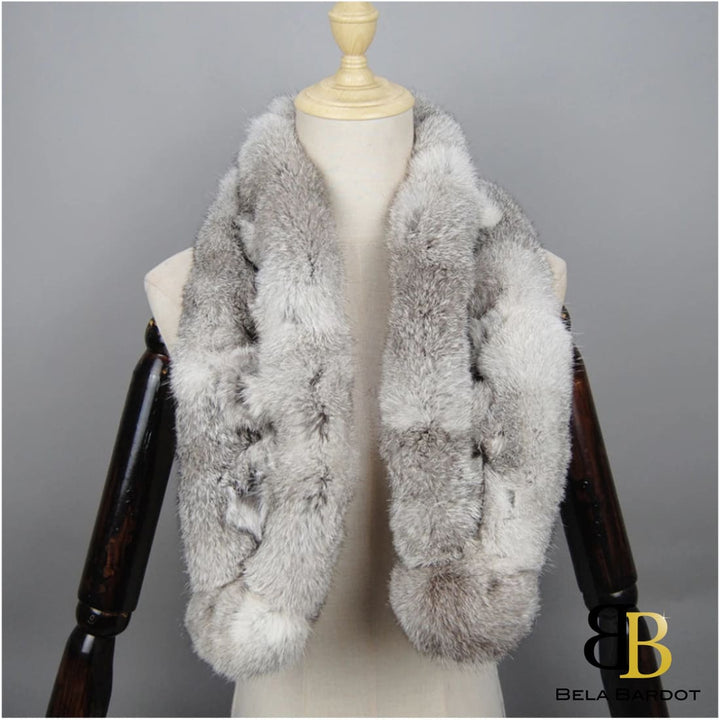 Zoe Luxury Rabbit Fur Scarf Scarf