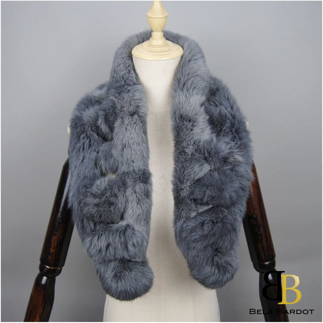 Zoe Luxury Rabbit Fur Scarf Scarf