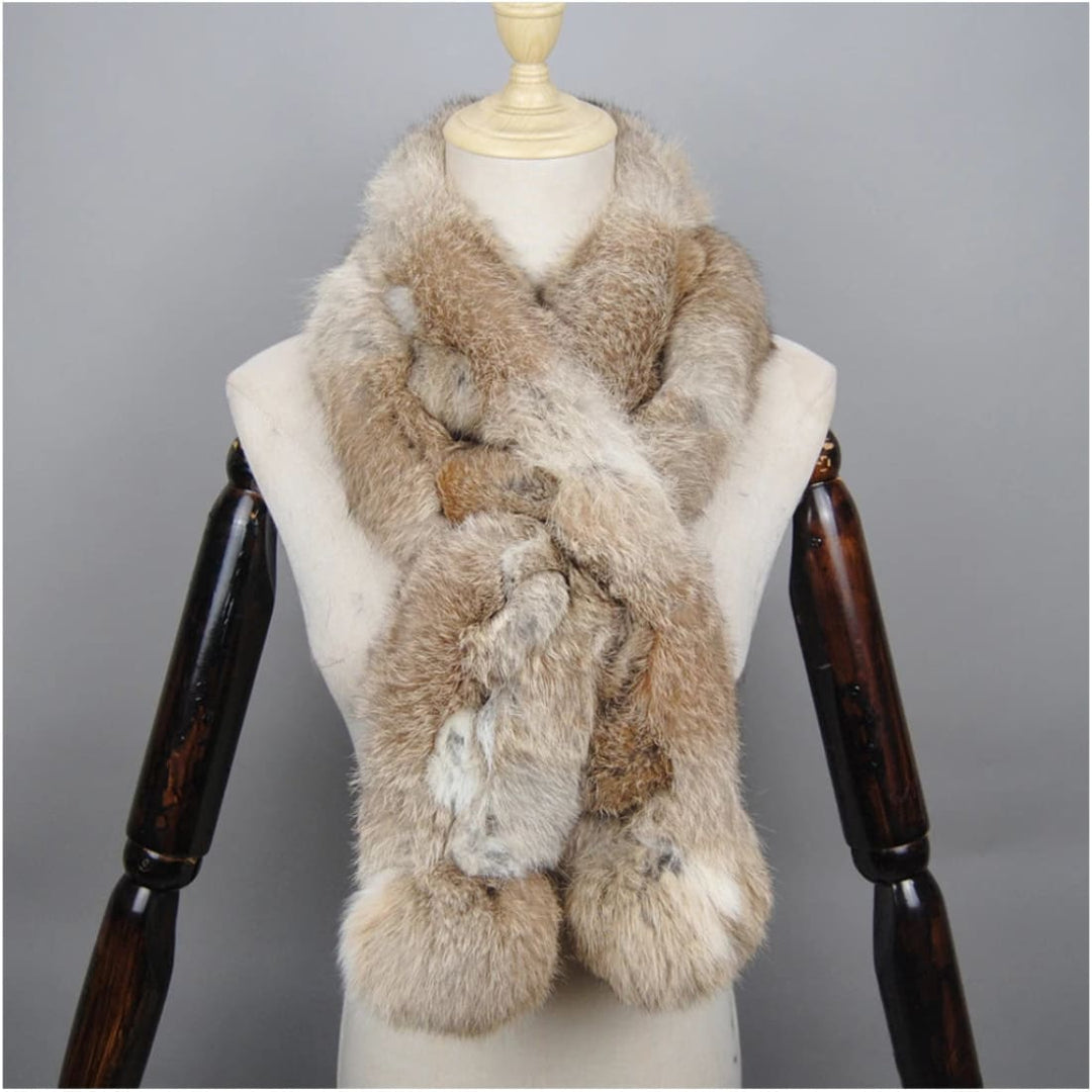 Zoe Luxury Rabbit Fur Scarf Scarf