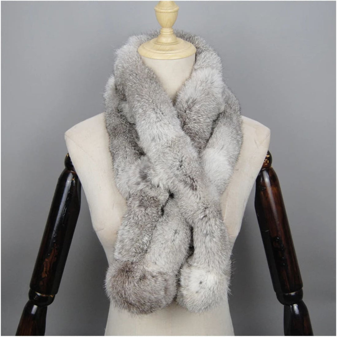 Zoe Luxury Rabbit Fur Scarf Scarf